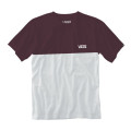Vans MN COLORBLOCK TEE WHITE/PORT ROYA 