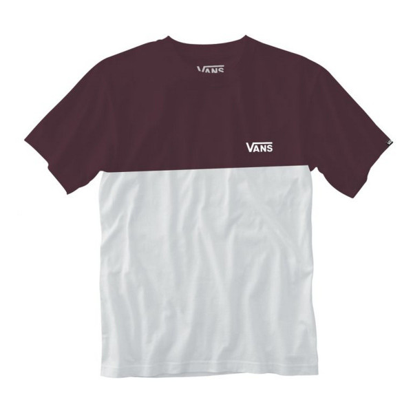 Vans MN COLORBLOCK TEE WHITE/PORT ROYA 