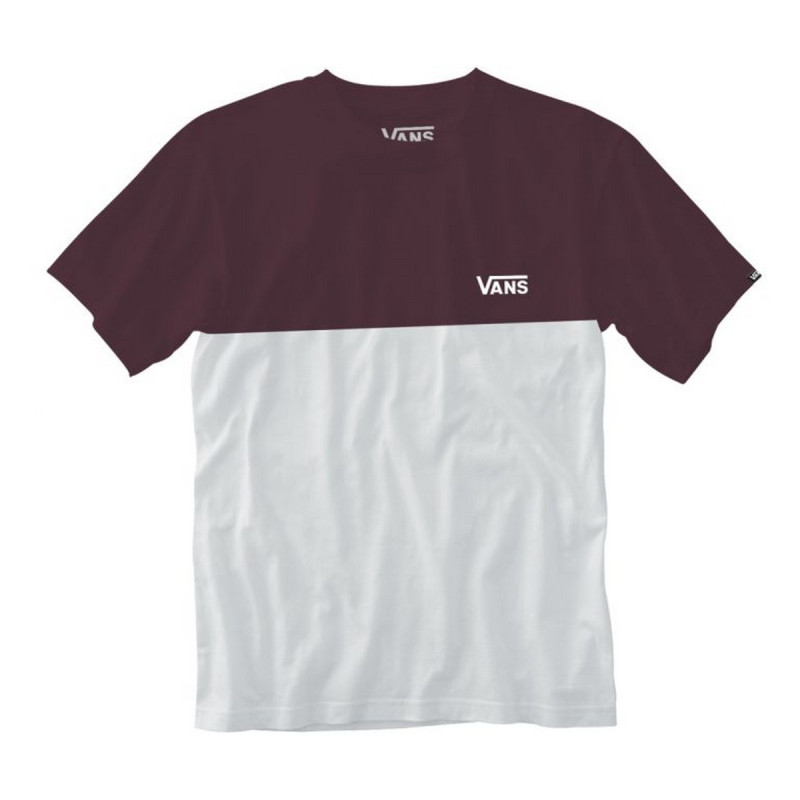 Vans MN COLORBLOCK TEE WHITE/PORT ROYA 
