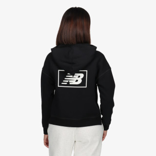 New Balance Essentials Brushed Back Fleece Hoodie 