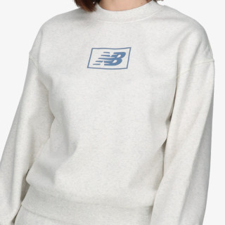 New Balance Essentials Brushed Back Fleece Crew 