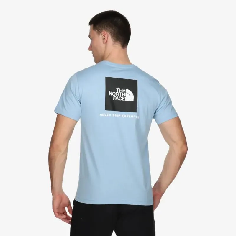 The North Face M S/S REDBOX TEE STEEL BLUE 